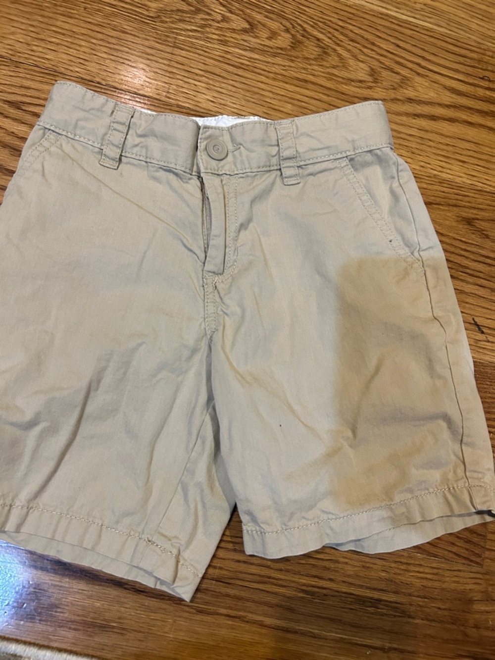 Cat & Jack Beige/Tan Kids' Adjustable Waist Shorts Size 7